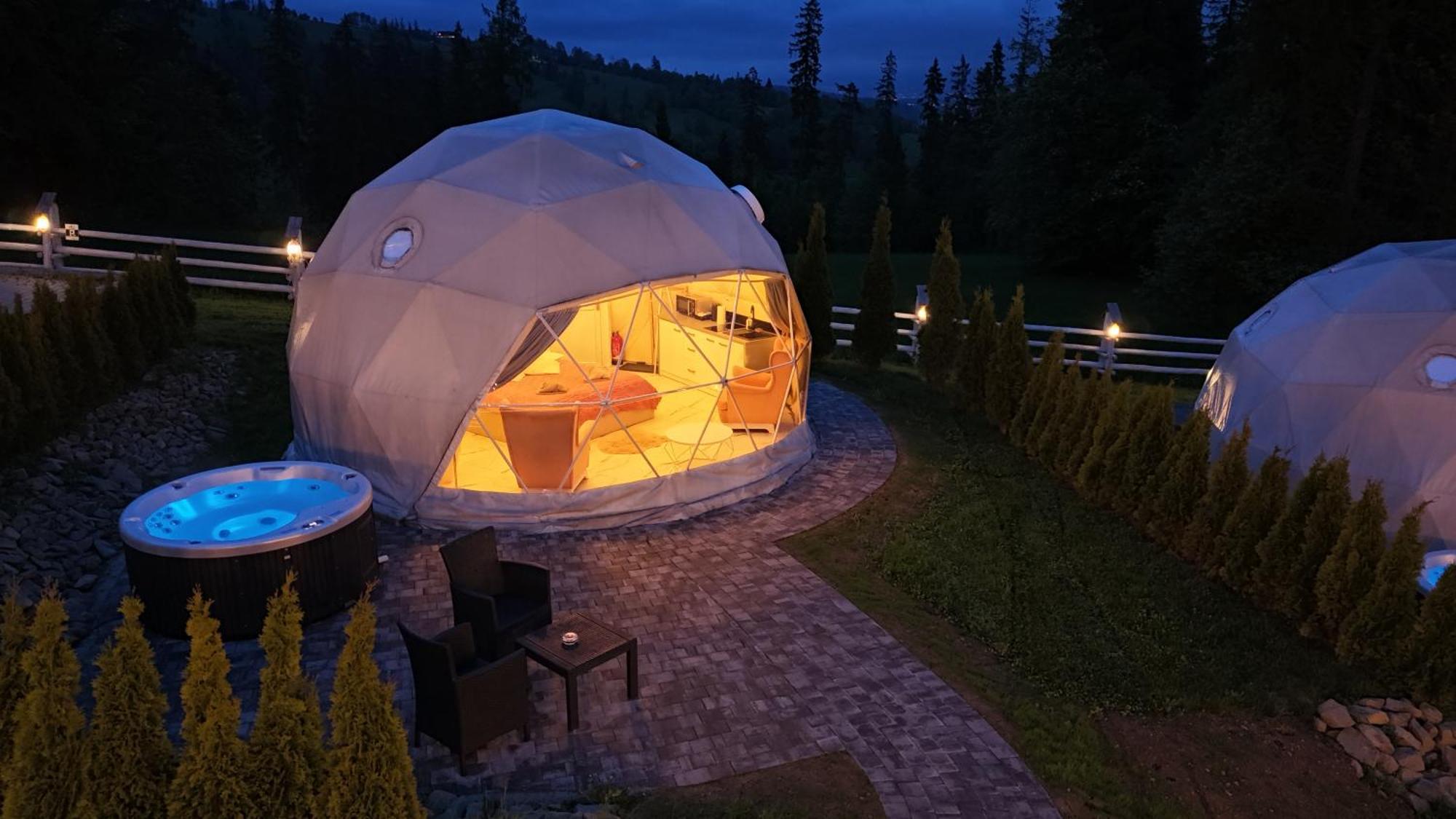 Luxusný stan Mountain Glamp & Jacuzzi Zakopane